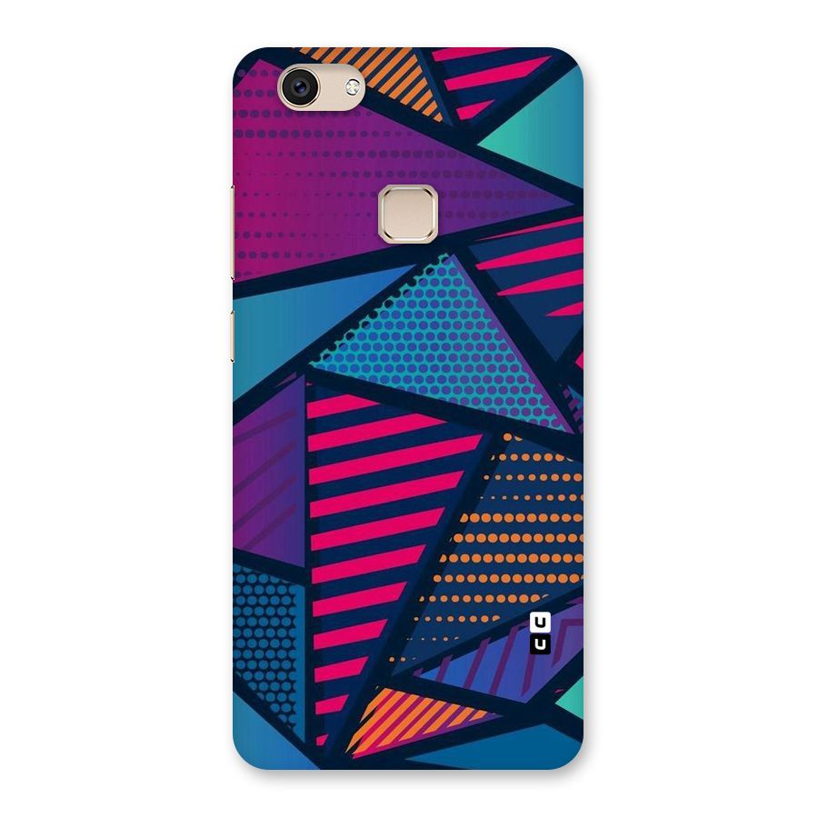 Abstract Lines Polka Back Case for Vivo V7