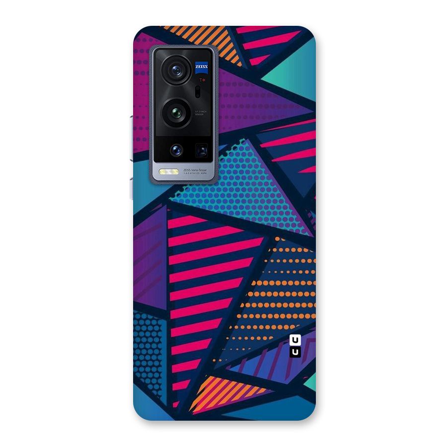 Abstract Lines Polka Back Case for Vivo X60 Pro Plus