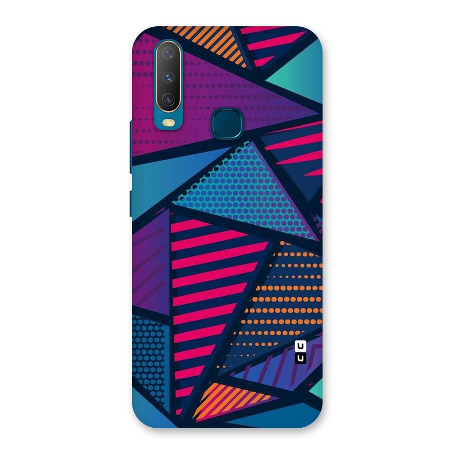 Abstract Lines Polka Back Case for Vivo Y11