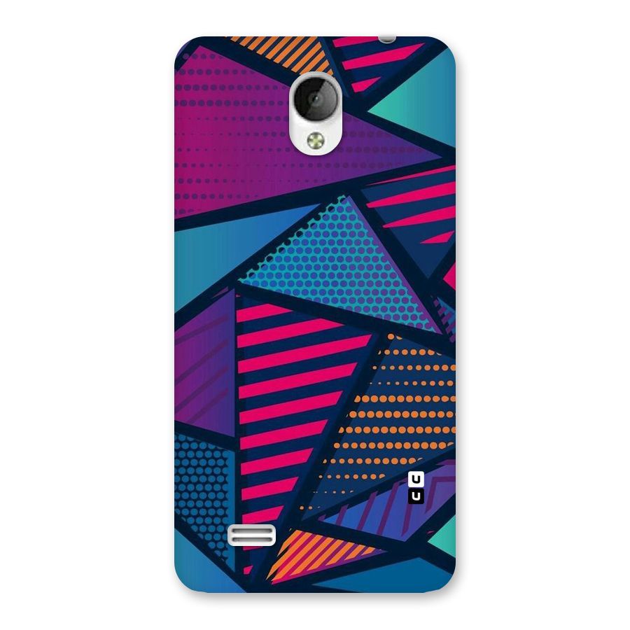 Abstract Lines Polka Back Case for Vivo Y21