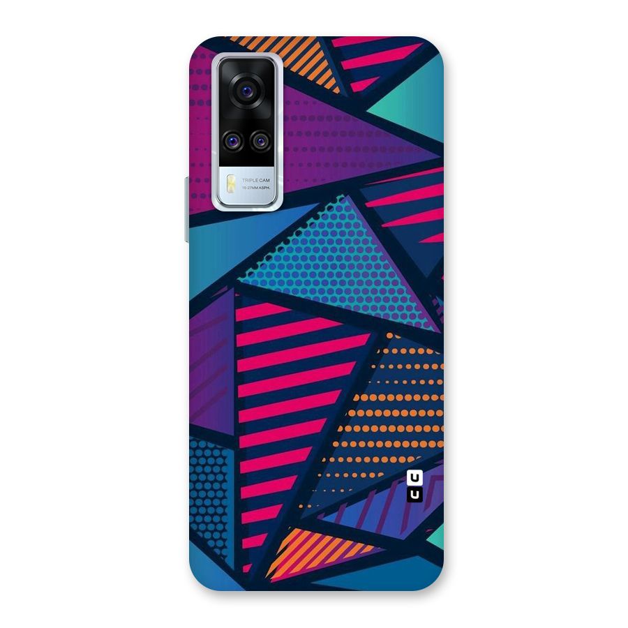 Abstract Lines Polka Back Case for Vivo Y31