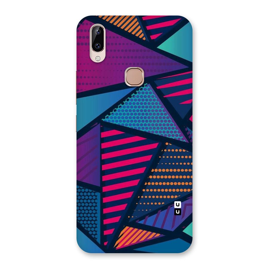 Abstract Lines Polka Back Case for Vivo Y83 Pro