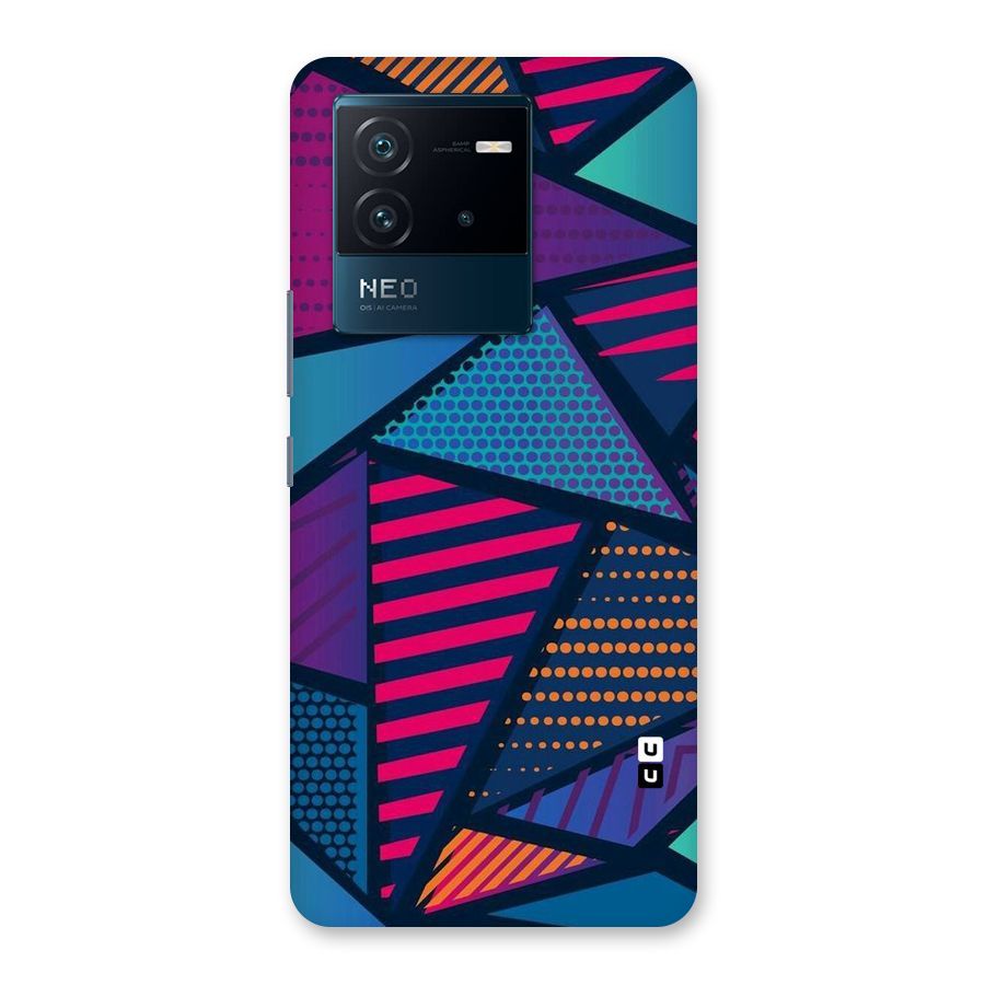Abstract Lines Polka Back Case for Vivo iQOO Neo 6 5G