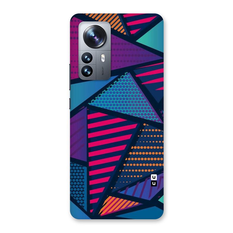 Abstract Lines Polka Back Case for Xiaomi 12 Pro