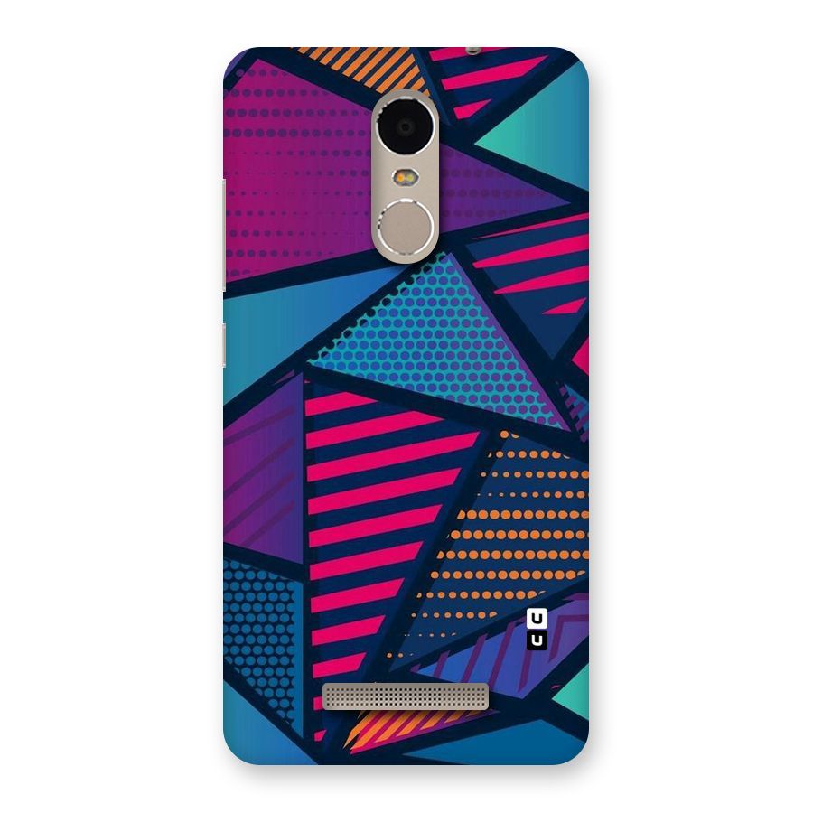 Abstract Lines Polka Back Case for Xiaomi Redmi Note 3