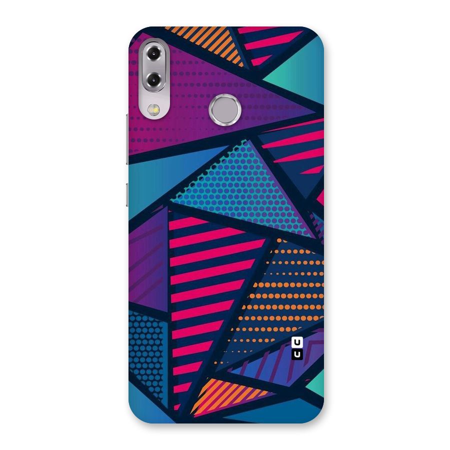 Abstract Lines Polka Back Case for Zenfone 5Z