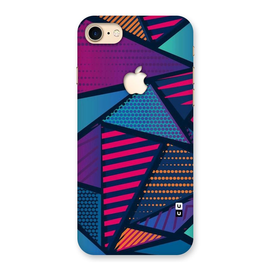 Abstract Lines Polka Back Case for iPhone 7 Apple Cut