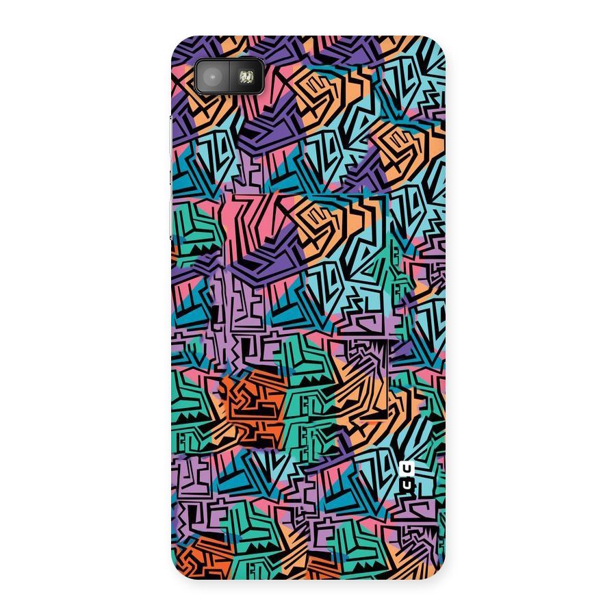 Abstract Lining Colors Back Case for Blackberry Z10