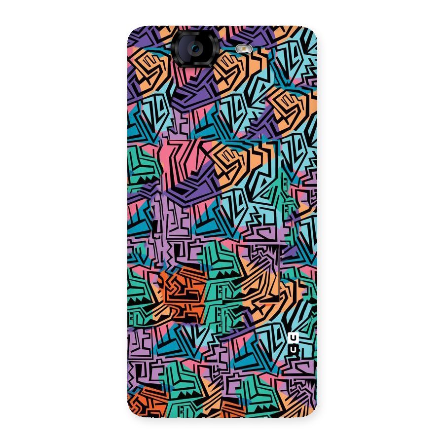 Abstract Lining Colors Back Case for Canvas Knight A350