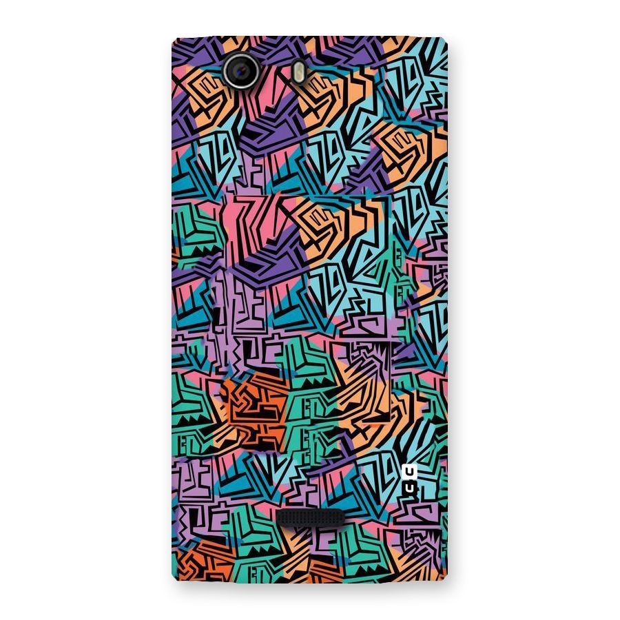 Abstract Lining Colors Back Case for Canvas Nitro 2 E311