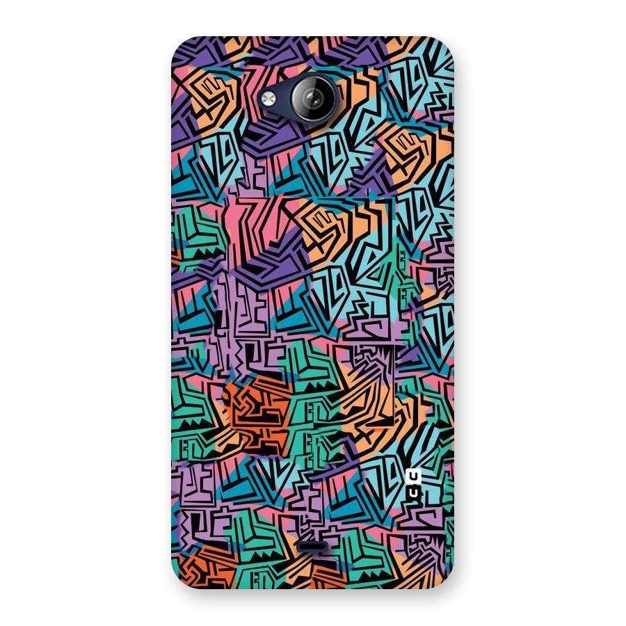 Abstract Lining Colors Back Case for Canvas Play Q355