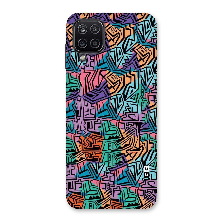 Abstract Lining Colors Back Case for Galaxy A12