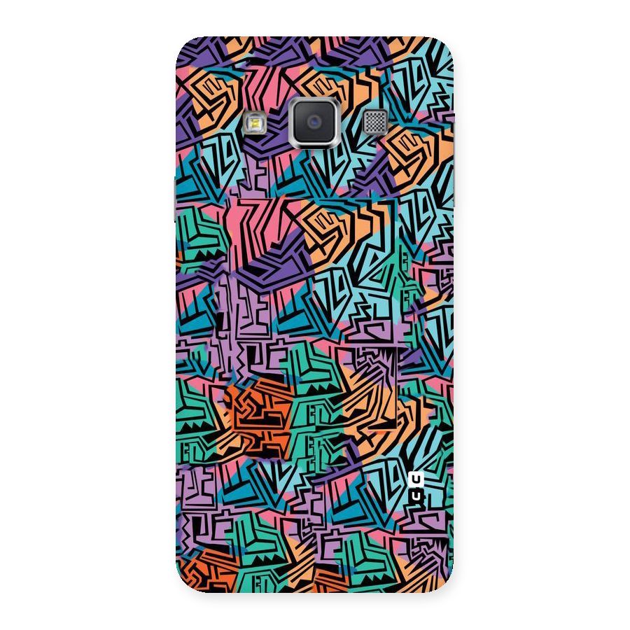 Abstract Lining Colors Back Case for Galaxy A3