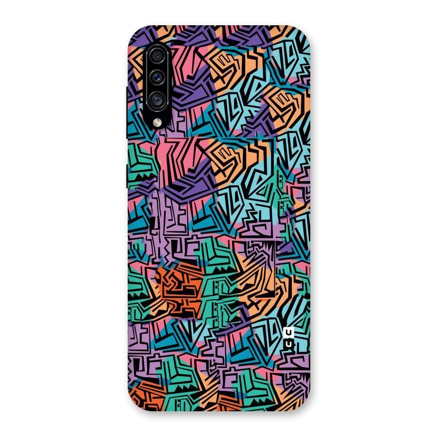 Abstract Lining Colors Back Case for Galaxy A30s