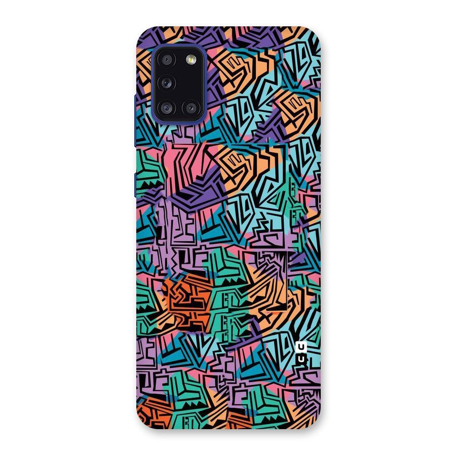 Abstract Lining Colors Back Case for Galaxy A31