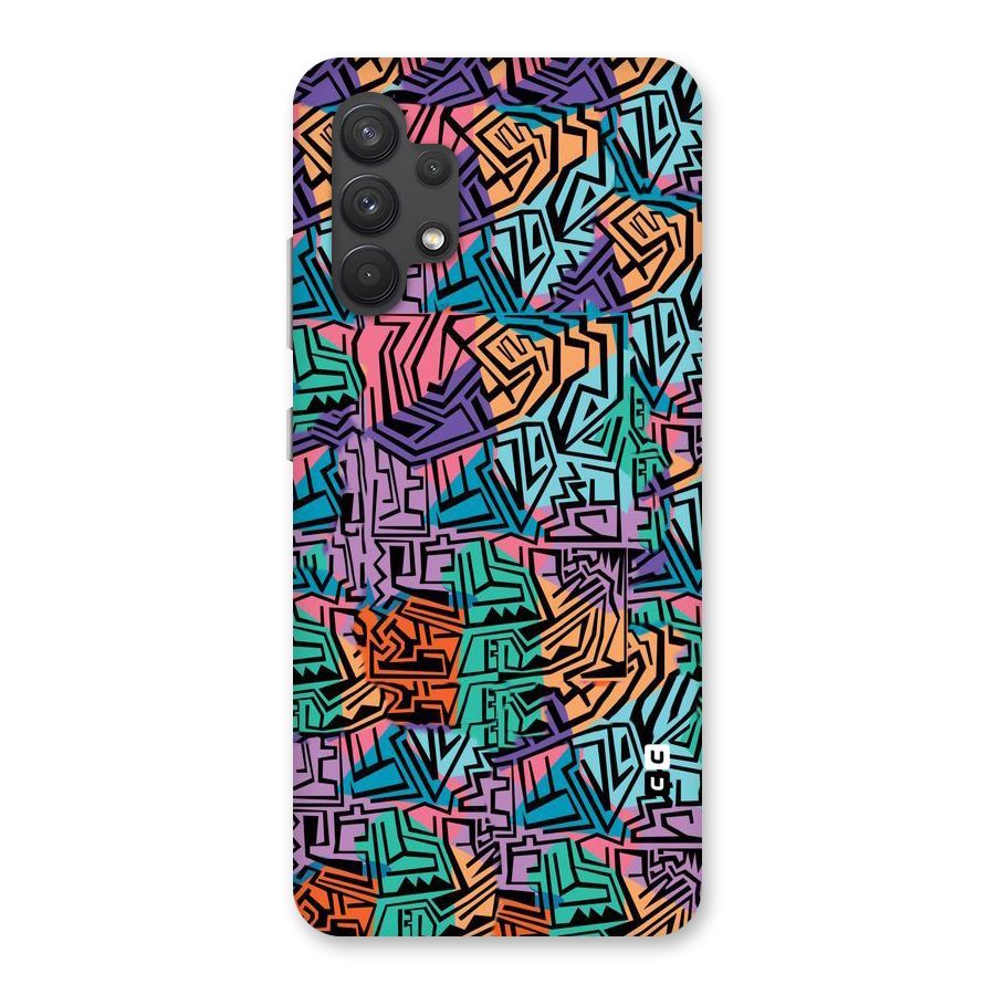 Abstract Lining Colors Back Case for Galaxy A32