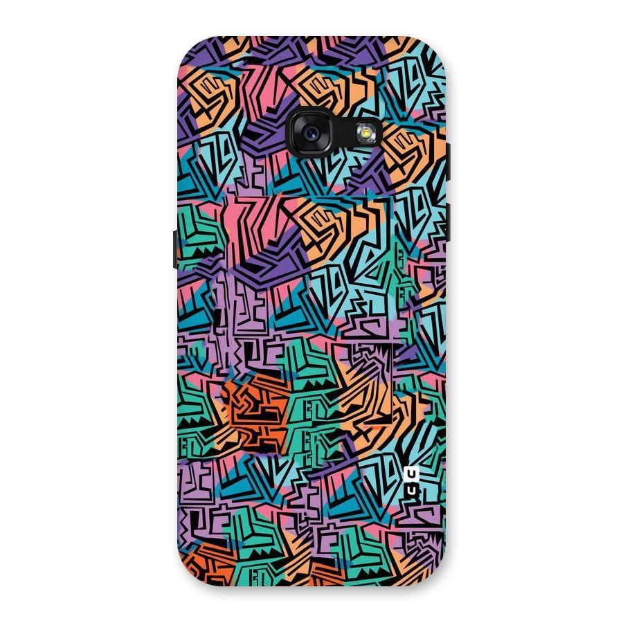Abstract Lining Colors Back Case for Galaxy A3 (2017)