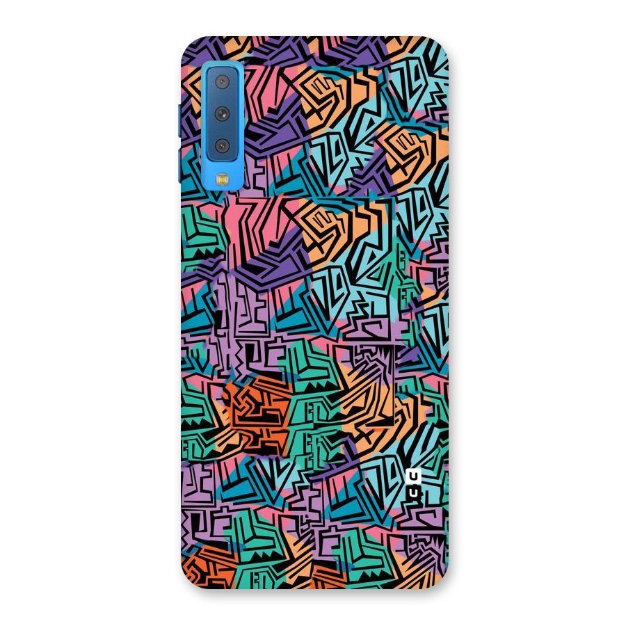 Abstract Lining Colors Back Case for Galaxy A7 (2018)