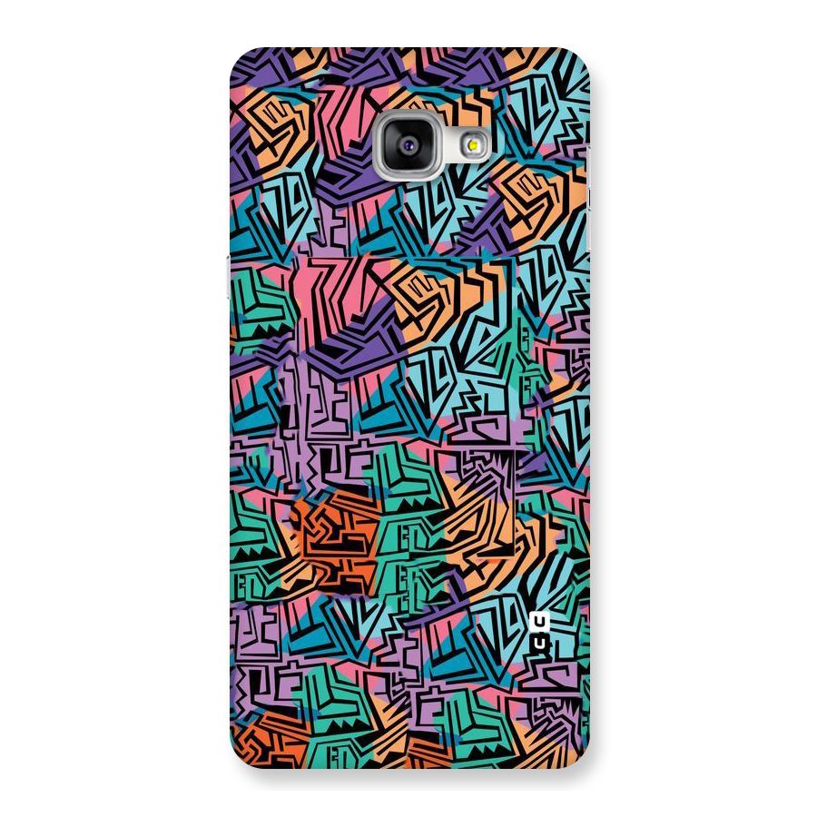 Abstract Lining Colors Back Case for Galaxy A9