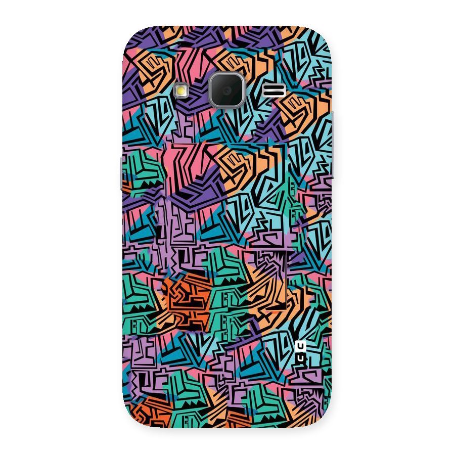 Abstract Lining Colors Back Case for Galaxy Core Prime