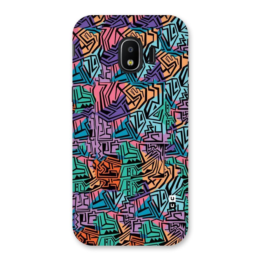 Abstract Lining Colors Back Case for Galaxy J2 Pro 2018