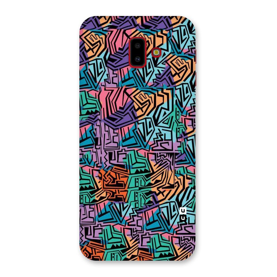 Abstract Lining Colors Back Case for Galaxy J6 Plus