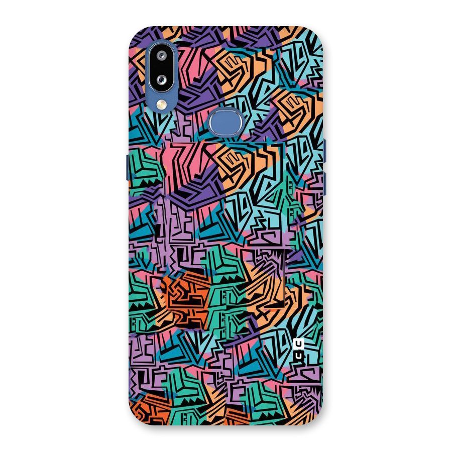 Abstract Lining Colors Back Case for Galaxy M01s