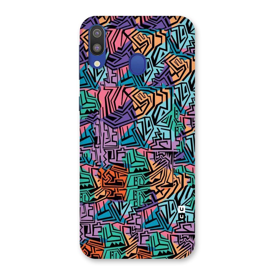Abstract Lining Colors Back Case for Galaxy M20