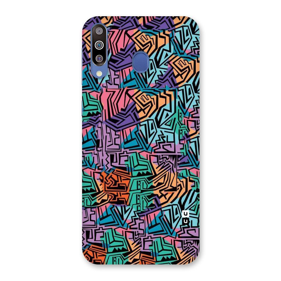 Abstract Lining Colors Back Case for Galaxy M30