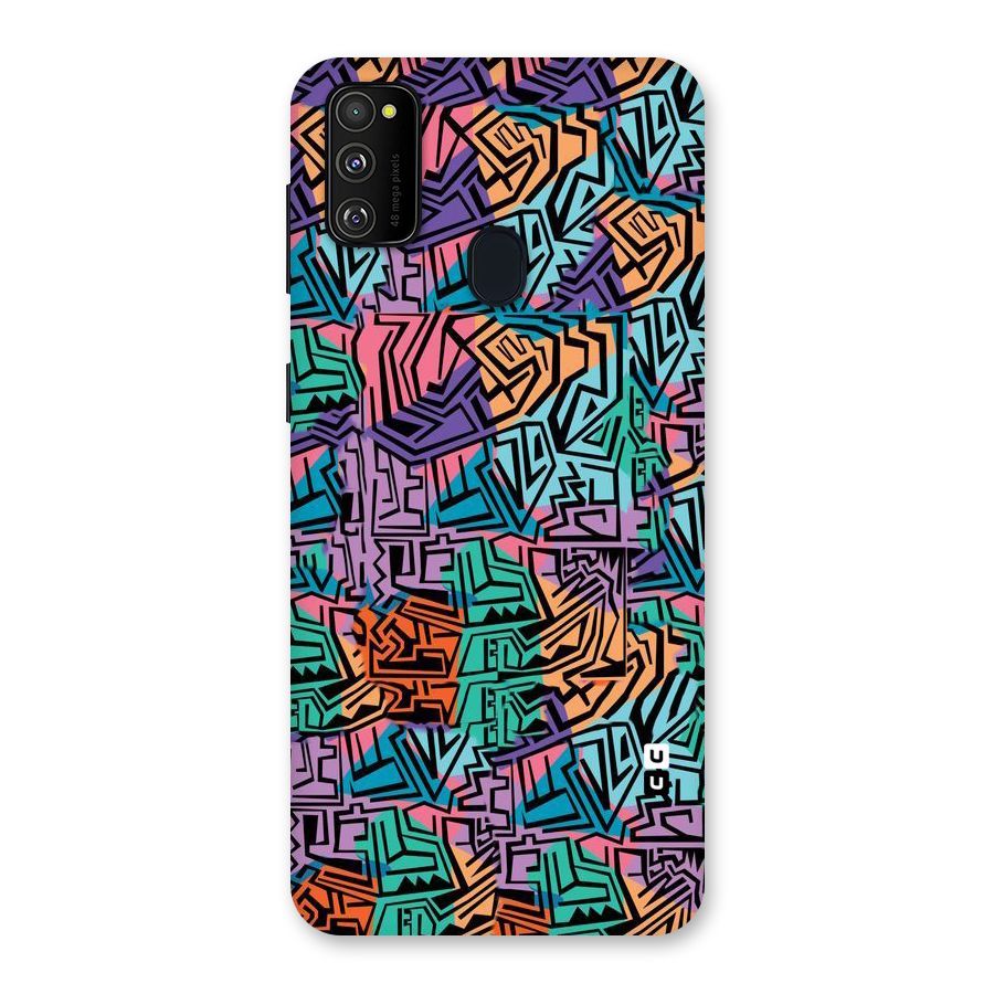 Abstract Lining Colors Back Case for Galaxy M30s