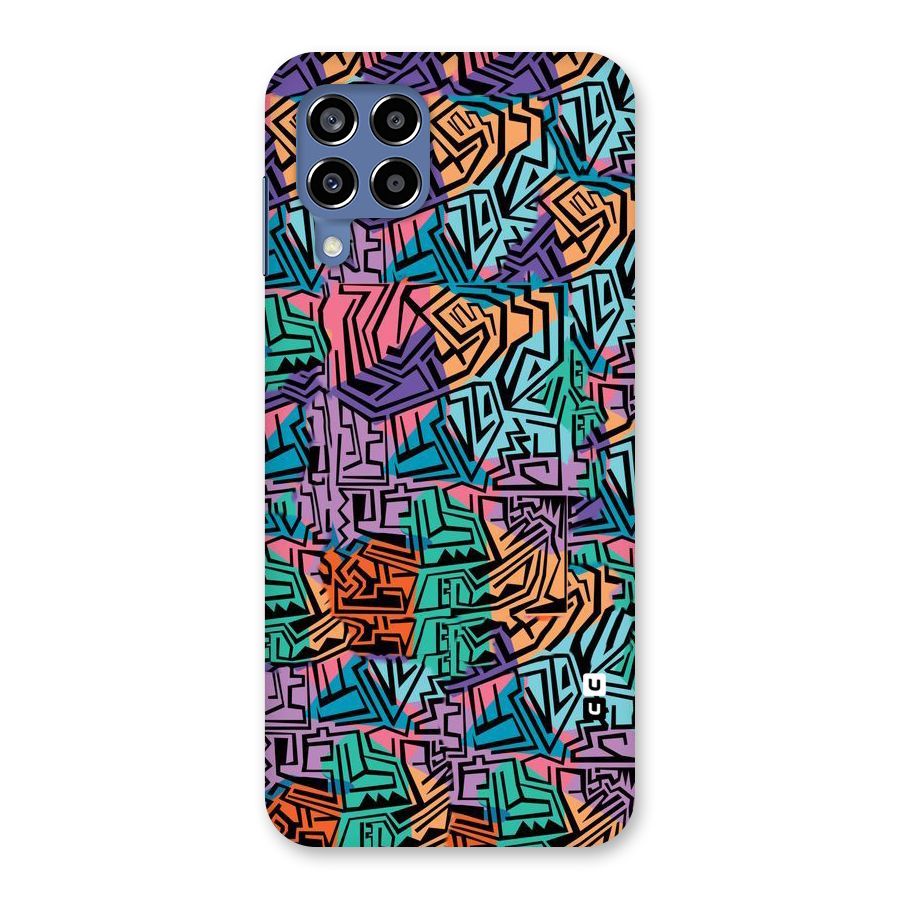 Abstract Lining Colors Back Case for Galaxy M53 5G