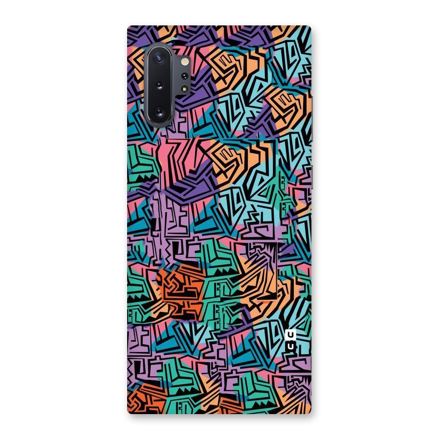 Abstract Lining Colors Back Case for Galaxy Note 10 Plus