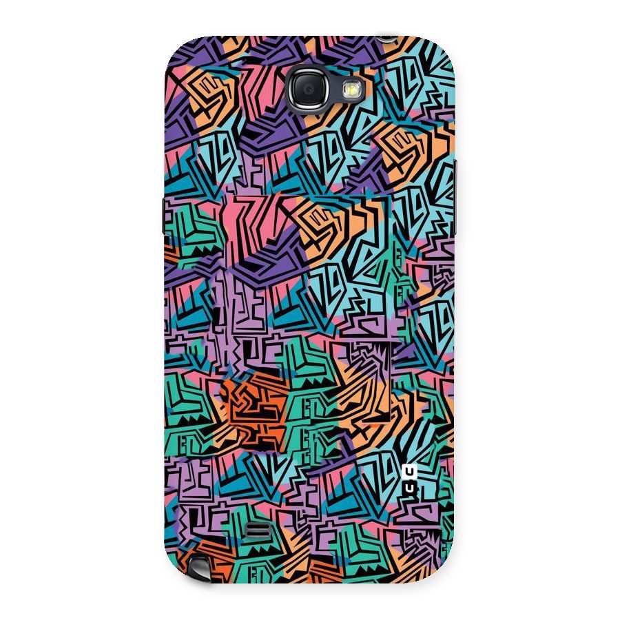 Abstract Lining Colors Back Case for Galaxy Note 2