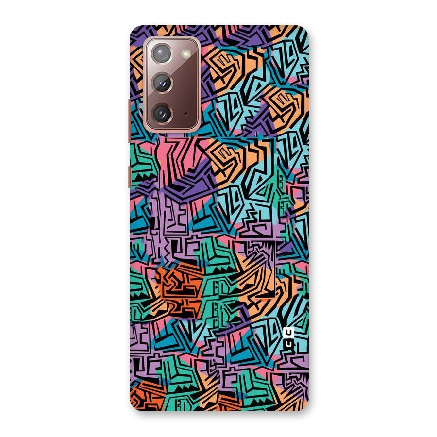 Abstract Lining Colors Back Case for Galaxy Note 20