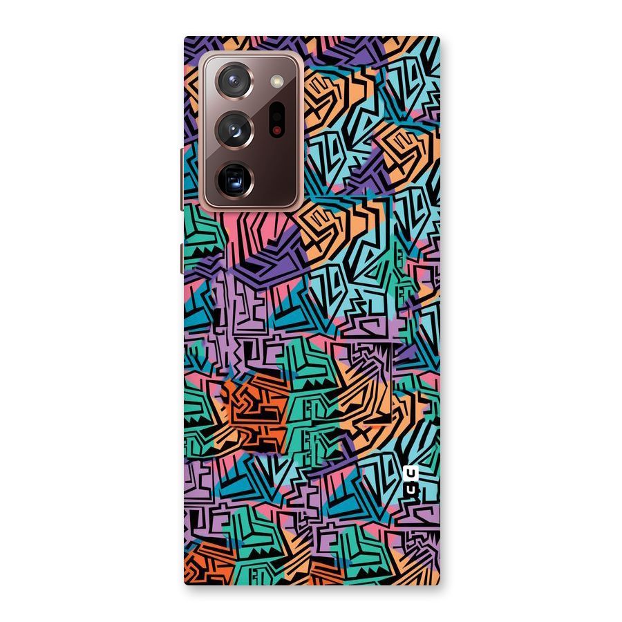 Abstract Lining Colors Back Case for Galaxy Note 20 Ultra