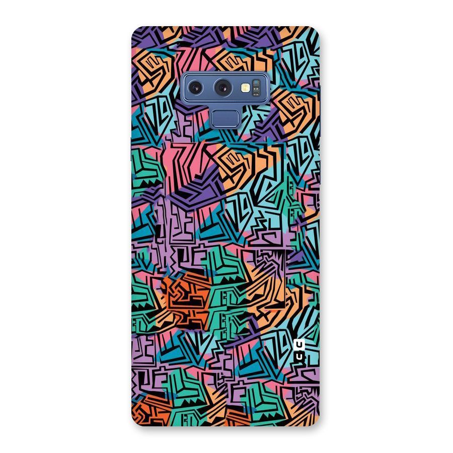 Abstract Lining Colors Back Case for Galaxy Note 9