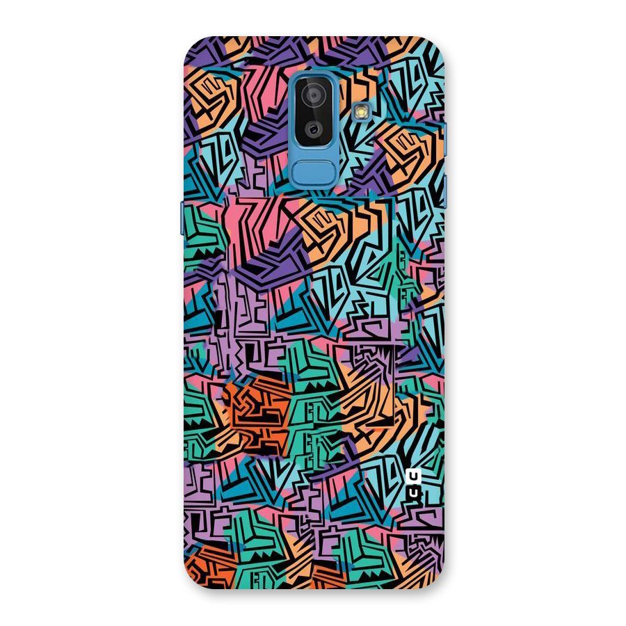 Abstract Lining Colors Back Case for Galaxy On8 (2018)