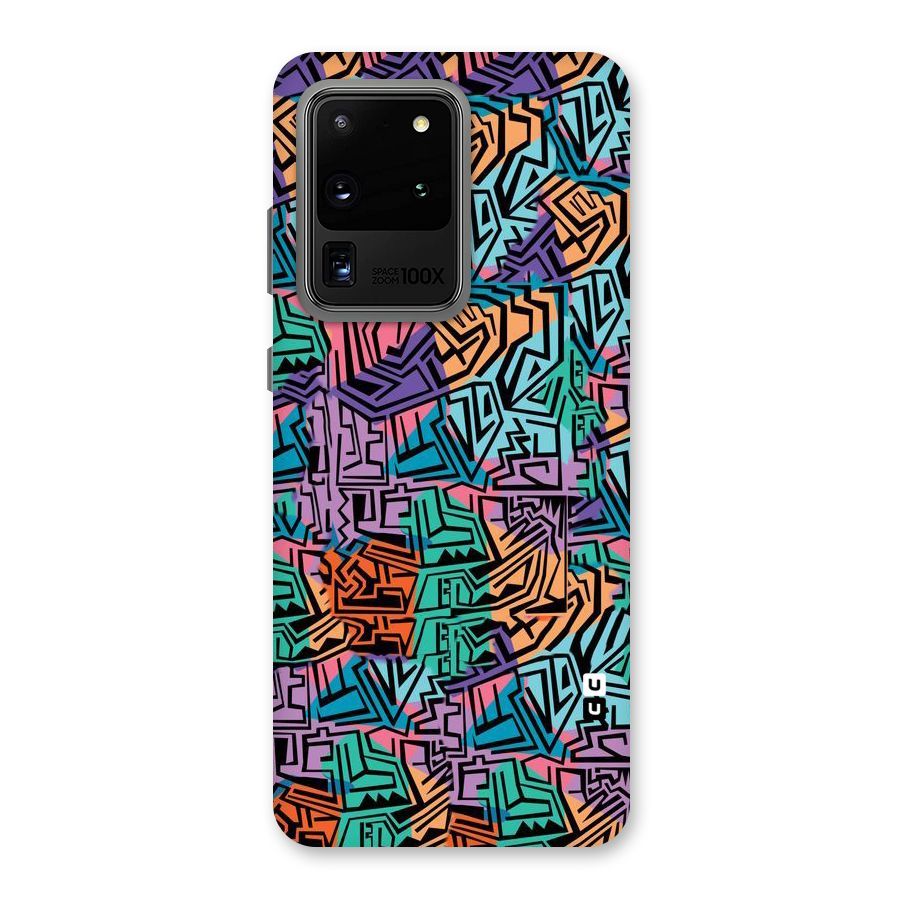 Abstract Lining Colors Back Case for Galaxy S20 Ultra