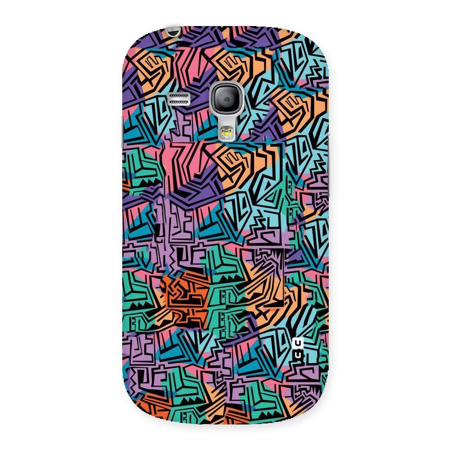 Abstract Lining Colors Back Case for Galaxy S3 Mini