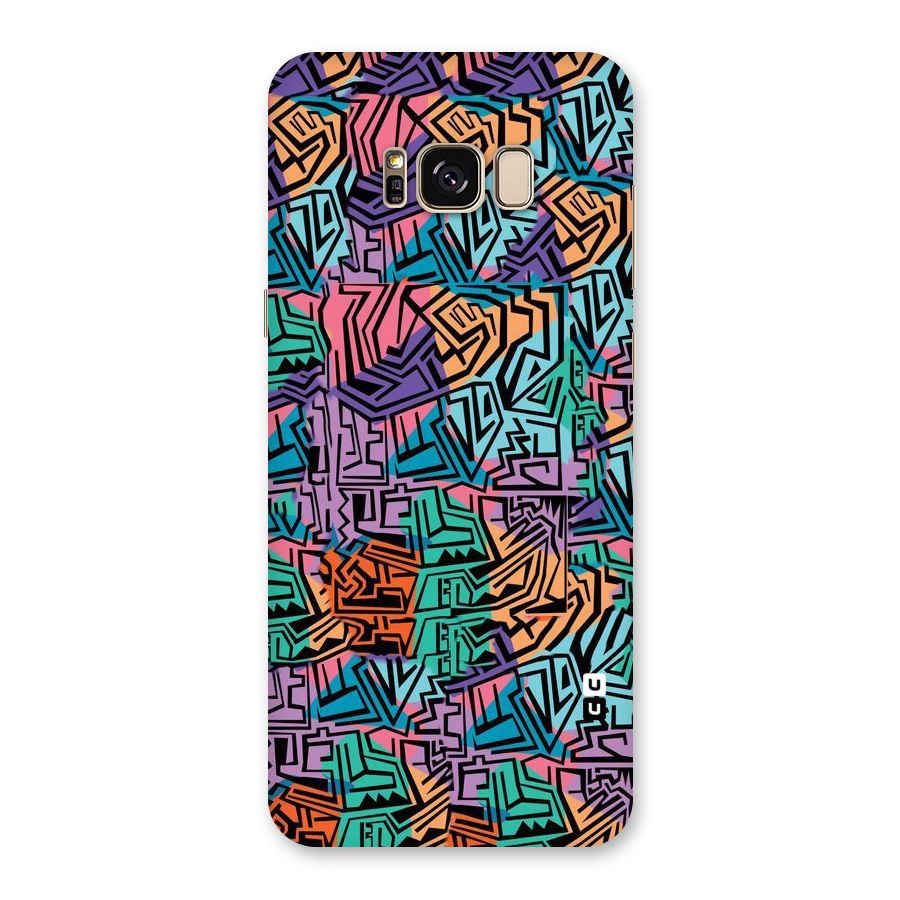 Abstract Lining Colors Back Case for Galaxy S8 Plus