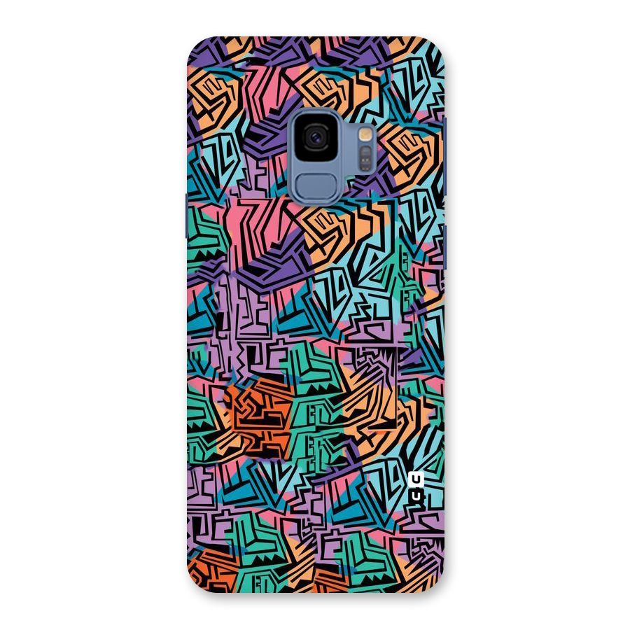 Abstract Lining Colors Back Case for Galaxy S9