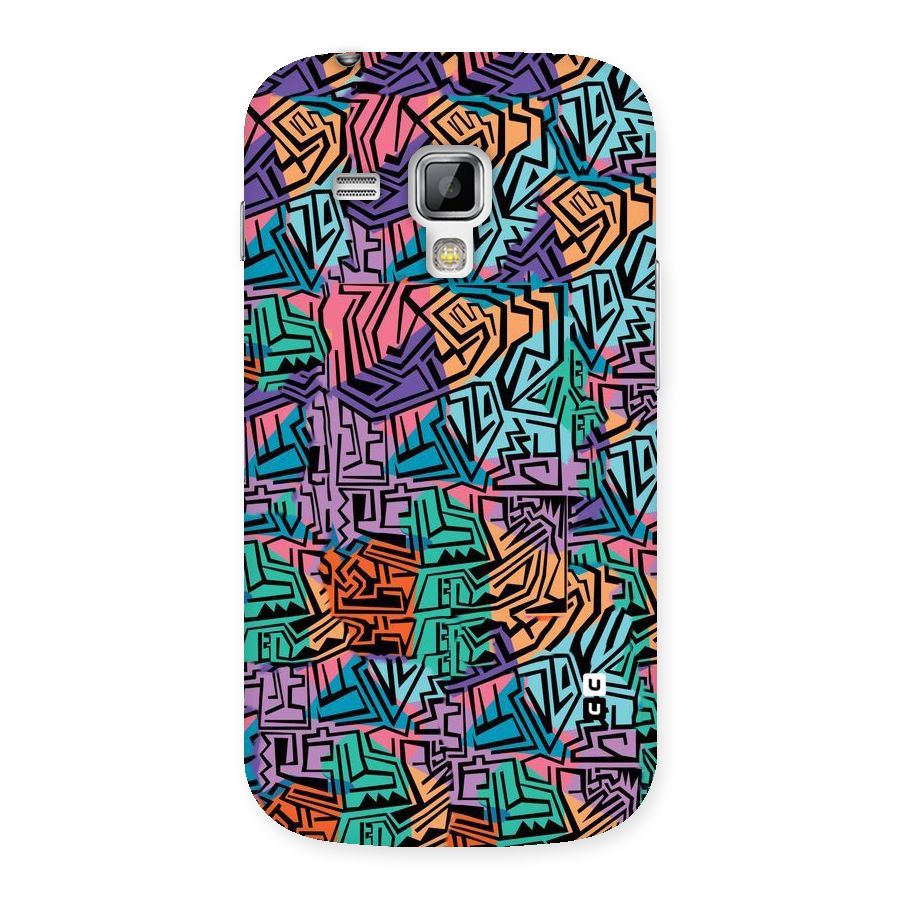 Abstract Lining Colors Back Case for Galaxy S Duos
