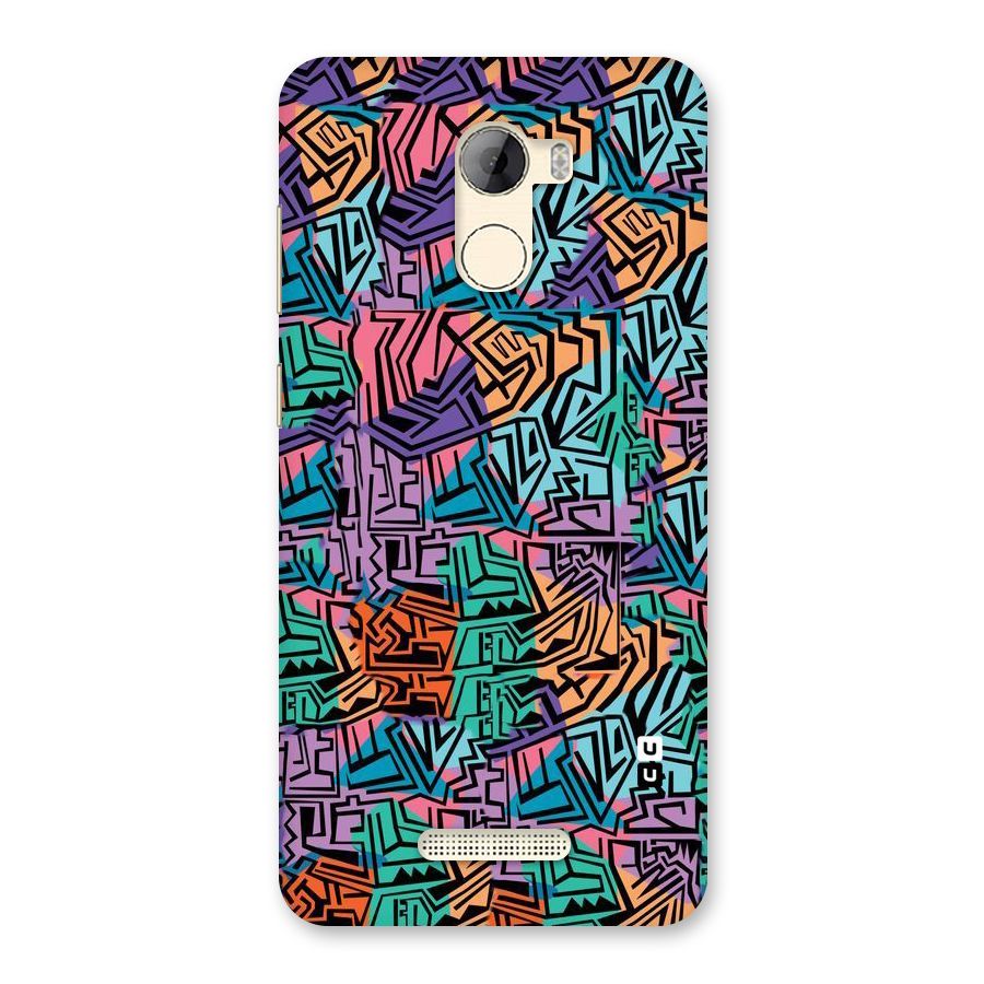 Abstract Lining Colors Back Case for Gionee A1 LIte