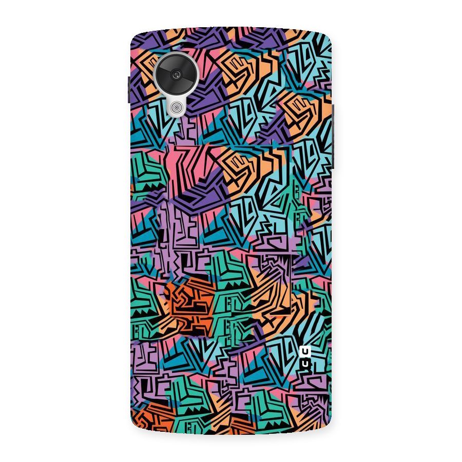 Abstract Lining Colors Back Case for Google Nexsus 5