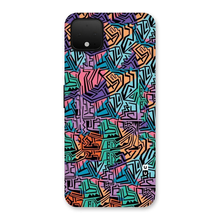 Abstract Lining Colors Back Case for Google Pixel 4 XL