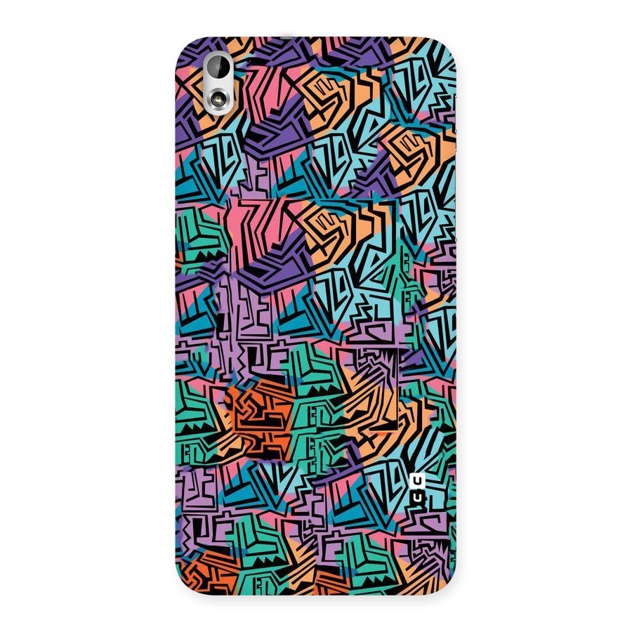 Abstract Lining Colors Back Case for HTC Desire 816s