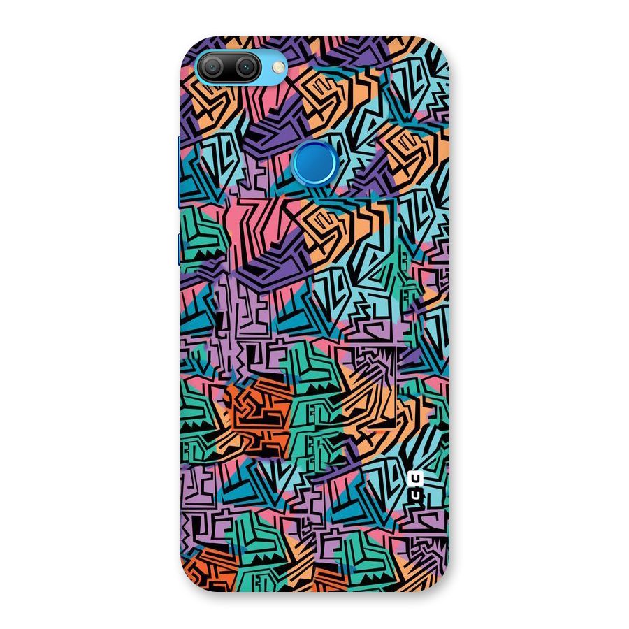 Abstract Lining Colors Back Case for Honor 9N