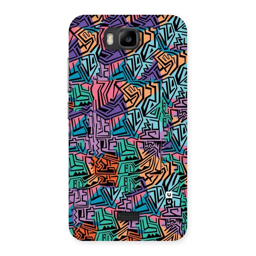 Abstract Lining Colors Back Case for Honor Bee