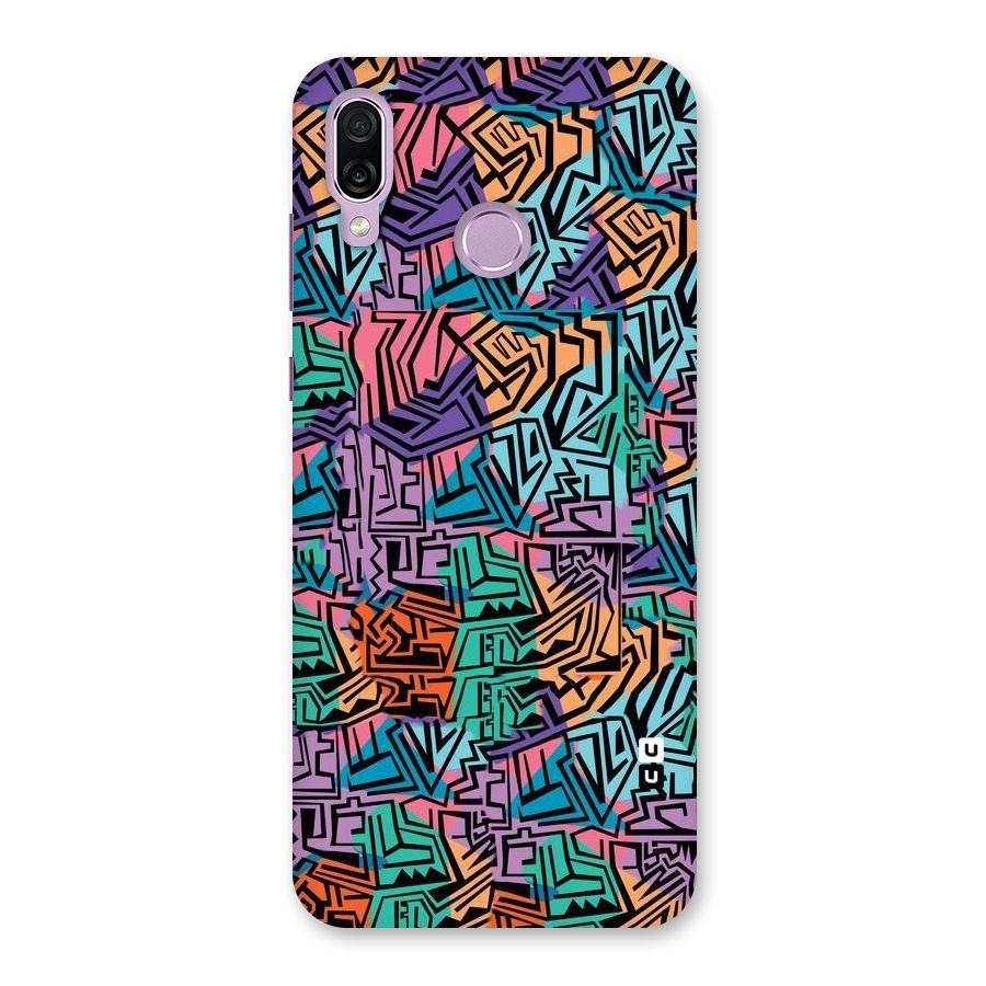 Abstract Lining Colors Back Case for Honor Play