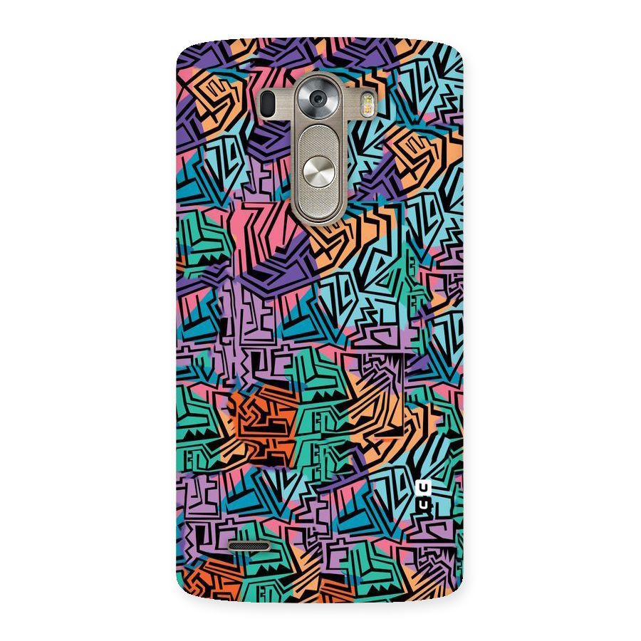Abstract Lining Colors Back Case for LG G3